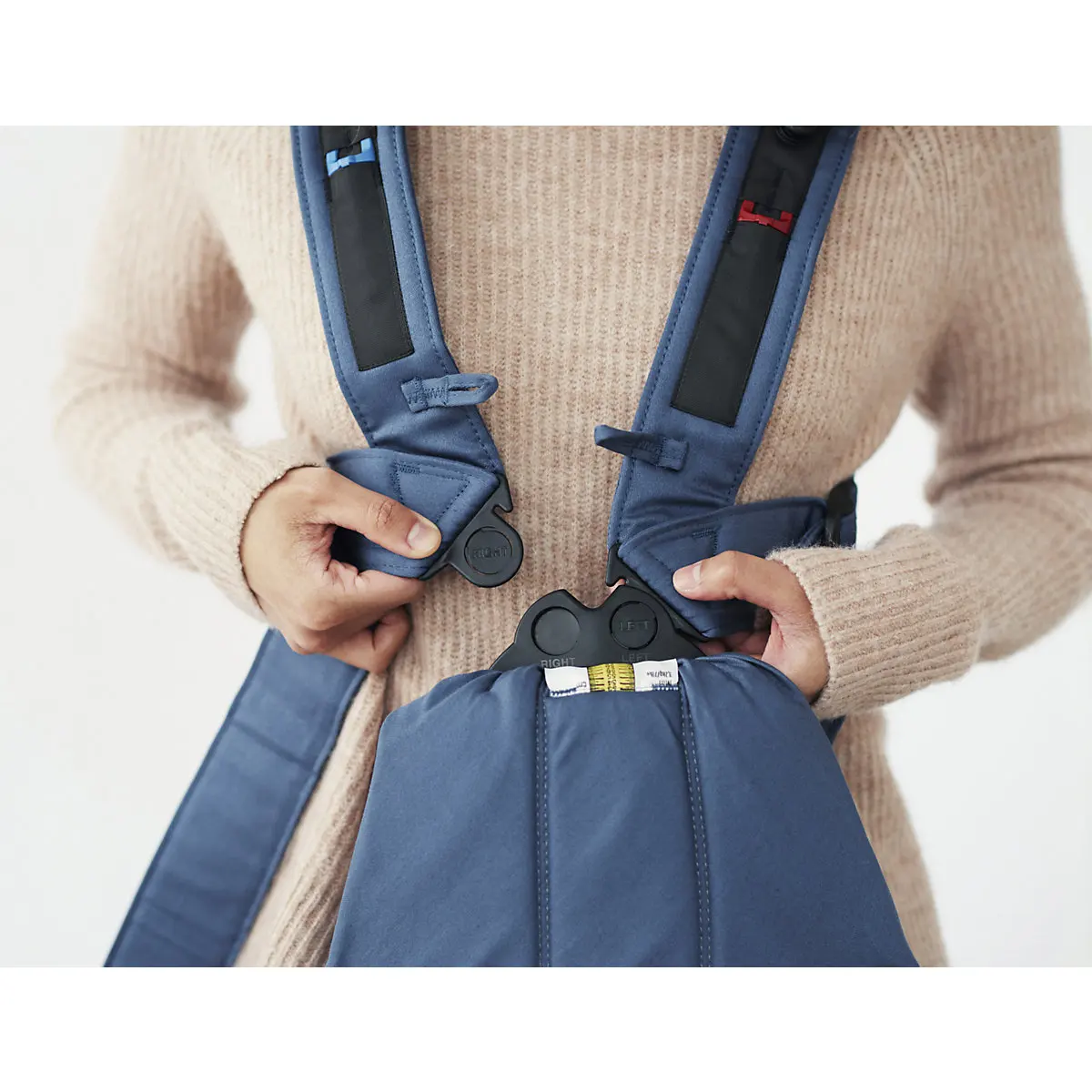 Рюкзак-кенгуру BabyBjorn Mini Cotton, чёрный