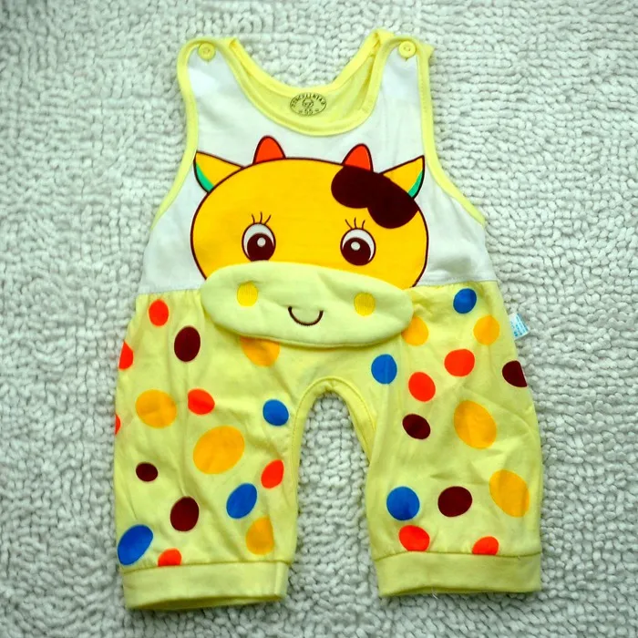 Cute Cow Body Baby Rompers Onepiece Jumpsuit Kids Overalls Fantasias Infantil Boy Creepers