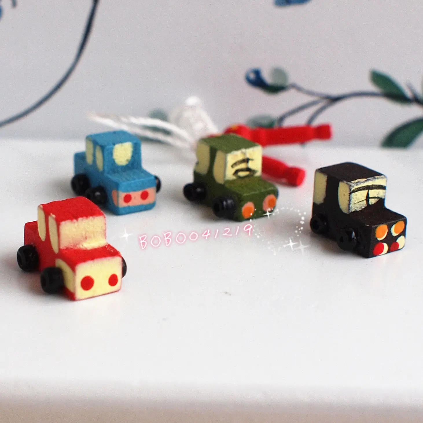 small wooden cars