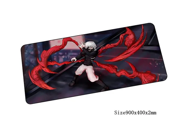 Одежда с надписью «Tokyo Ghoul коврик для мыши 900x400 мм коврик для мыши компьютер коврик для мыши с изображением очаровательной игровой коврик геймер клавиатура, Мышка для ноутбука коврики