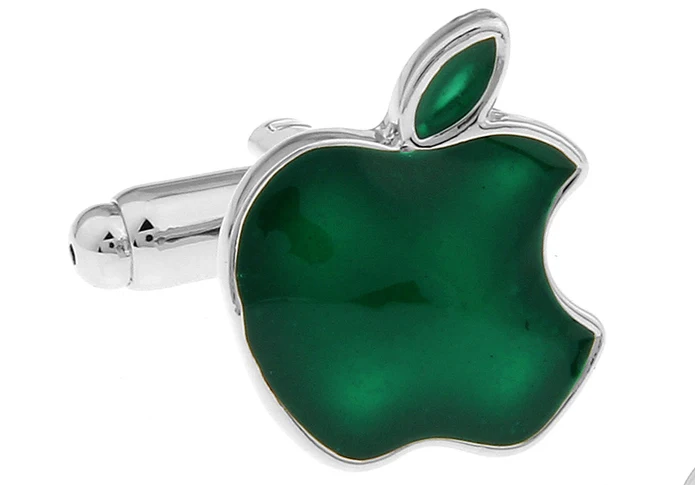 IGame Модные Фруктовые Запонки 3 цвета вариант Apple дизайн - Окраска металла: green