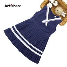 Artisahre/платья для девочек Летнее Детское праздничное платье детское платье в консервативном стиле школьная одежда для маленьких девочек 6, 8, 10, 12, 14 лет