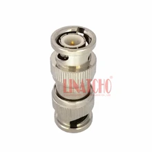 10 шт. продаж 50 Ом латунь двойной BNC мужчинами прямые conventor адаптер