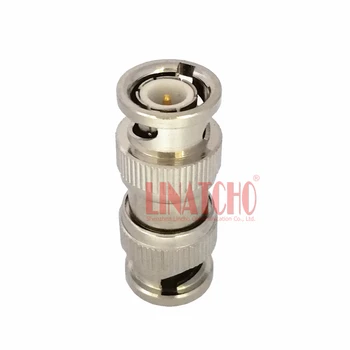 

10 PCS sales 50 ohm brass double BNC male to BNC male straight conventor adaptor