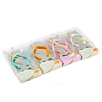 

100Pcs Personalized Flip-Flop Beer Bottle Wine Opener Favor For Wedding,Birthday Party Gift With Box,Customized Baby Shower Gift