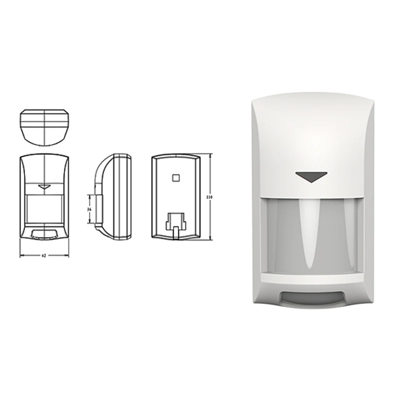 Spetu IX30 Z-wave Wireless Wall Mount - Infrared Detector Z wave Plus Sensor Alarm Home Automation Alarm Battery-Powered