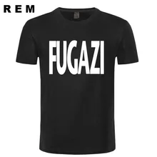 Американская хардкор-панк-группа музыка Fugazi с буквенным принтом Мужская футболка новая футболка с коротким рукавом и круглым вырезом Повседневная футболка