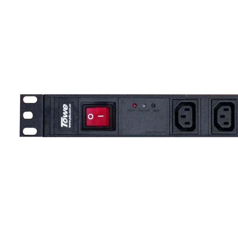 TOWE EN10/I709PS-C 13A UK PLUG 7 способов IEC320 C13 PDU с SPD и основным переключателем PDUs розетка для шкафа блоки распределения питания