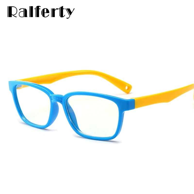 Ralferty 2018 Детские квадратные очки анти синие блокирующие компьютерные оправа для