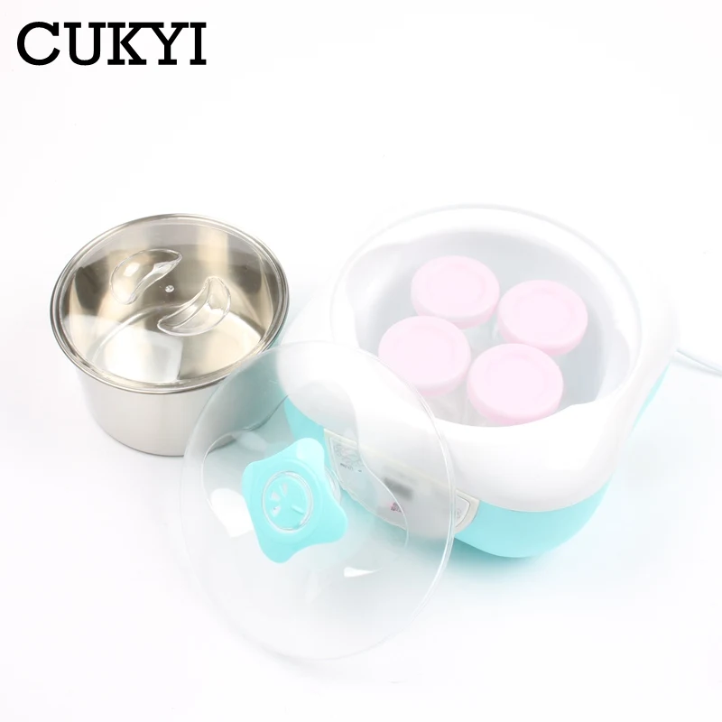

CUKYI Yogurt maker natto rice wine machine stainless steel liner Microcomputer leben/natto/rice wine making kitchen appliance 1L