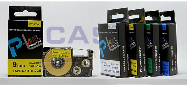 Бесплатная доставка 5pk xr-12we ~ 1/2 ''черный на white label кассета для EZ label maker kl-60