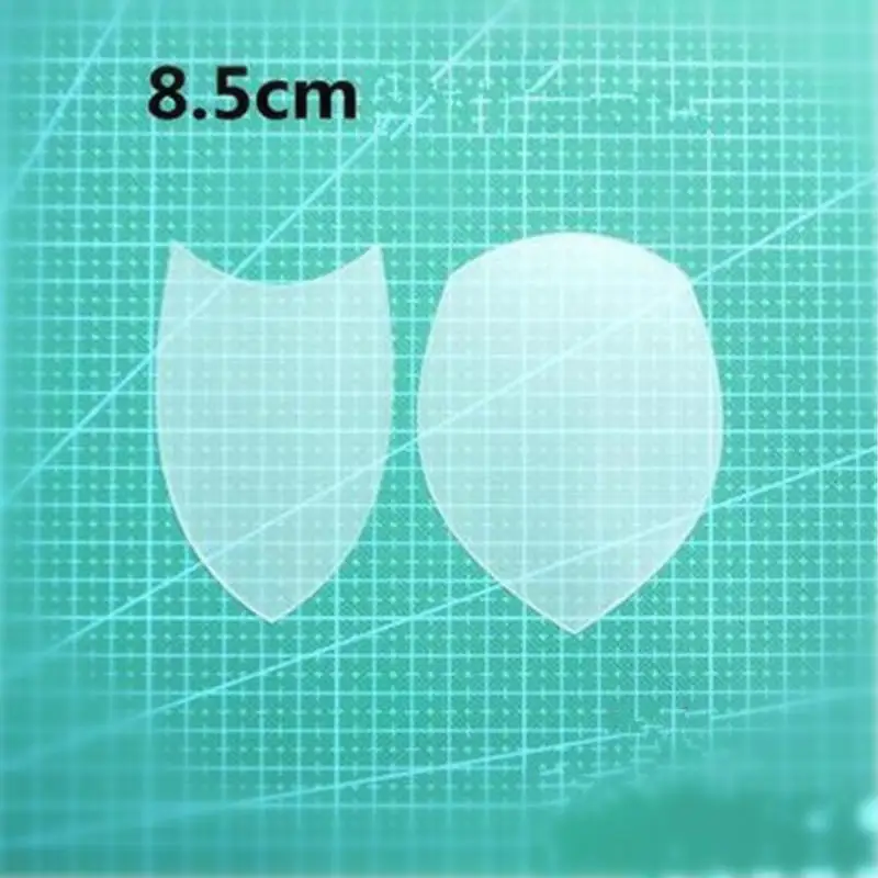 1 Набор, пластиковая доска для рисования, лоскутный шаблон, матовый, из трех частей, из четырех частей, многоразовые, для рукоделия, Швейные аксессуары, сумка, ткань, сделай сам - Цвет: 8.5 cm semicircle
