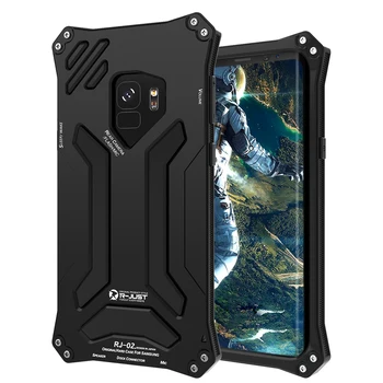 

R-JUST High quality Phone cases For Samsung galaxy S9 case For Samsung S9 plus Housing Cover Armor metal aluminum cover case