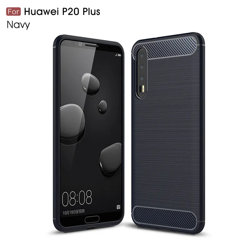 Для Huawei P8 P9 P10 P11 P20 Plus чехол из углеродного волокна Мягкий TPU для Lite 2017 Honor 8 Coque |