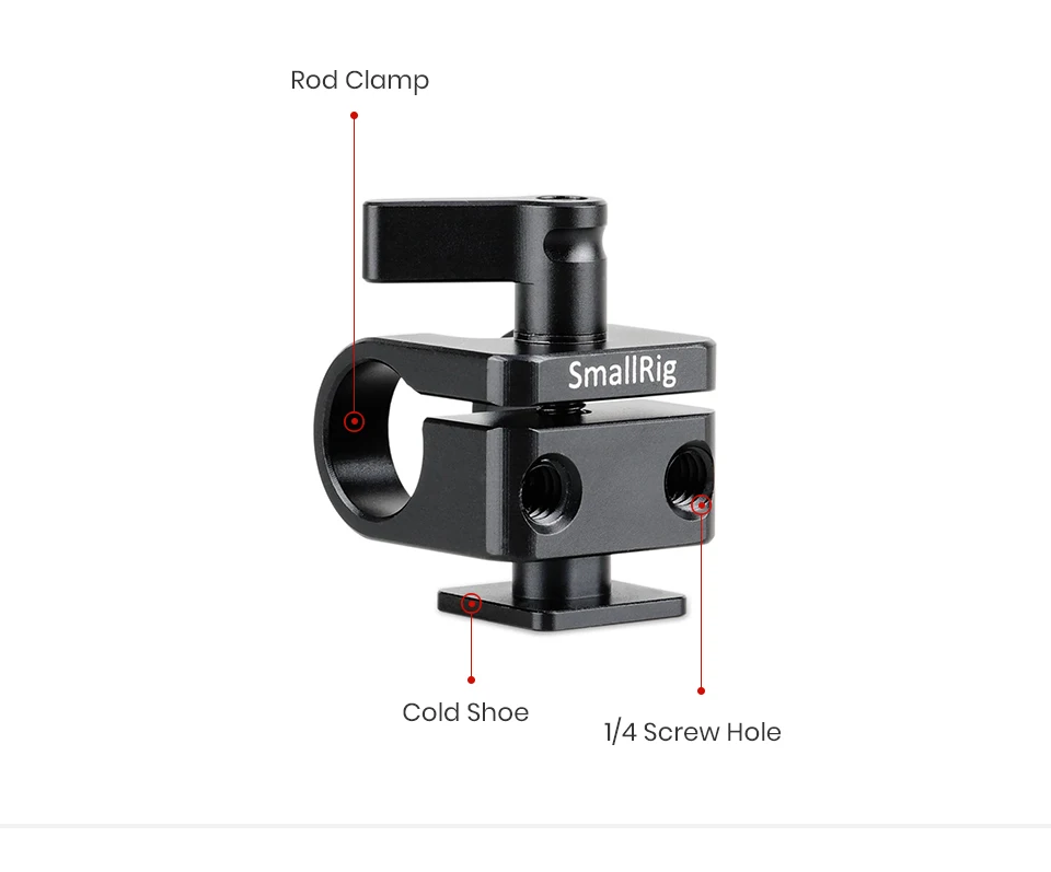 SmallRig Стандартный 15 мм стержень зажим с Горячий башмак крепление используется для любой обуви крепление стиль аксессуары-1597