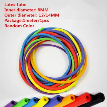 

LT004-1 Latex tube 4Meters 8*12mm Bungee cord Inner diameter 8MM Outer diameter 12MM Rubber hose Elastic tube pulling rope