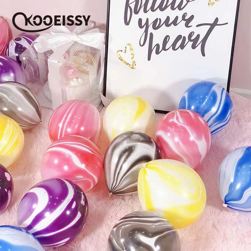 10 шт. дюймовые шары с имитацией мрамора|Украшения своими руками для вечеринки| |