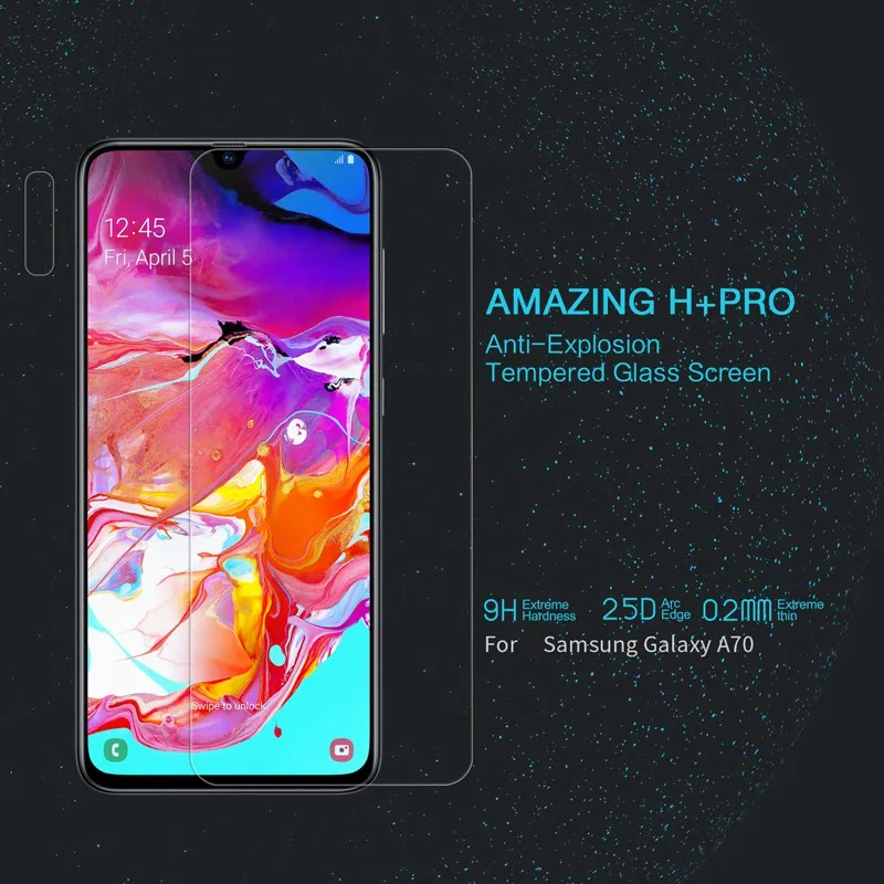Afor Samsung Galaxy A70 Защитное стекло для экрана 0 2 мм Nillkin ультратонкое закаленное защита