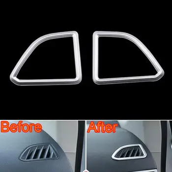 

For 2015 Ford Edge 2Pcs Matt Car Interior Dashboard Air Vent Outlet Cover Trim Styling Sticker