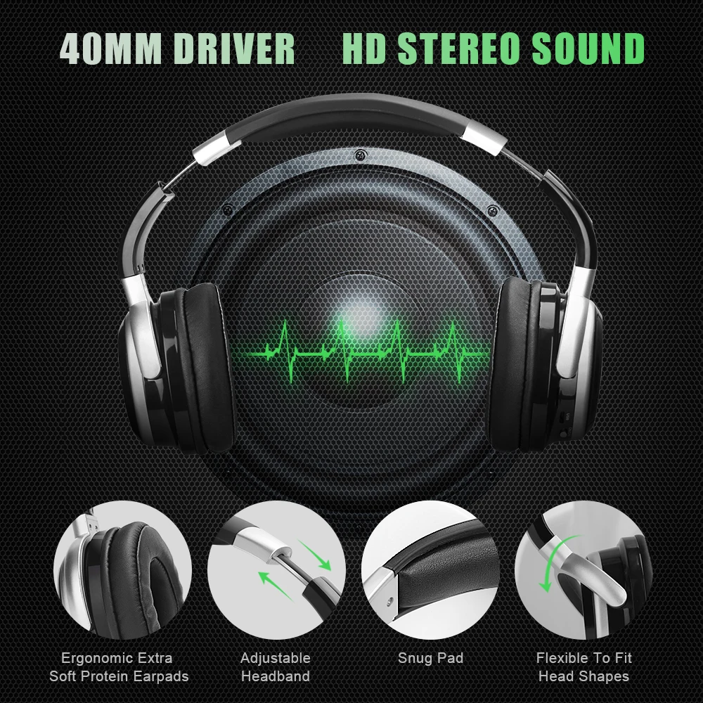 Наушники с шумоподавлением наушники беспроводные Bluetooth Hi Fi стерео