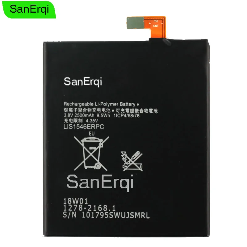 

10pcs LIS1546ERPC Real 2500mAh Replacement Battery For Sony Xperia C3 T3 S55T S55U D2502 D2533 M50W D5103 Battery