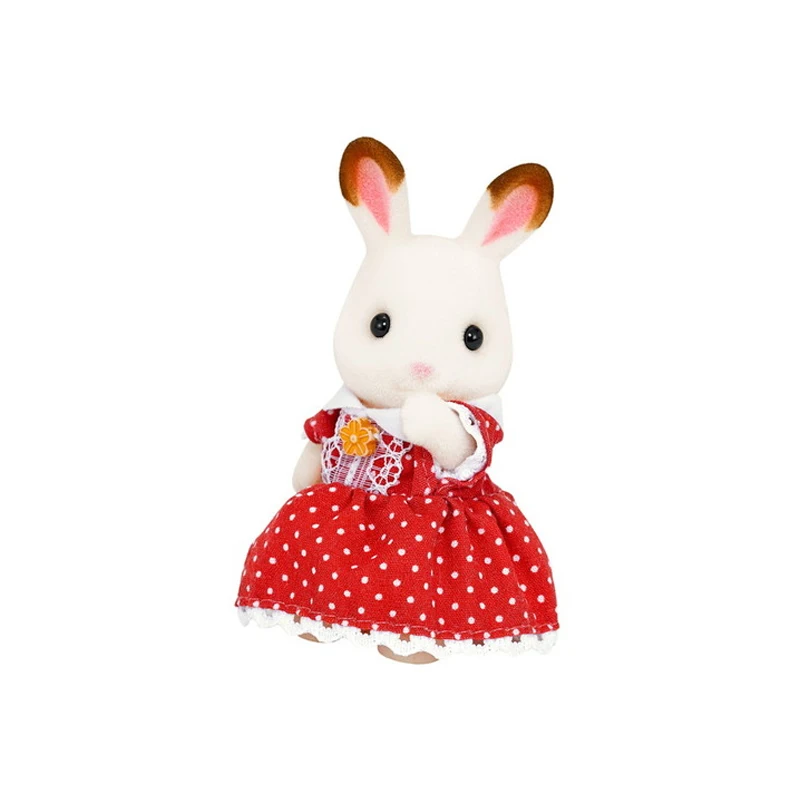 Sylvanian Families шоколадный кролик семейный кукольный домик 4 шт. Набор фигурок для родителей и детей девочка игрушка подарок новинка 4150