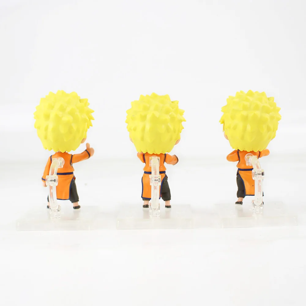 3 шт./компл. фигурка Наруто Q Edition Shippuden Uchiha Sasuke Uzumaki Kakashi Sakura аниме детская коллекция