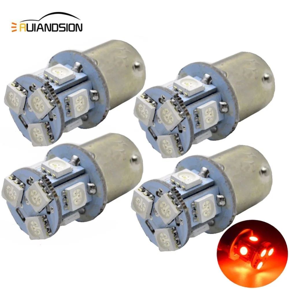 4 шт. 1156 ba15s BAU15S PY21w led 8 SMD 6 в 12 В 24 постоянного тока 5050 DRL лампы RV грузовик с прицепом