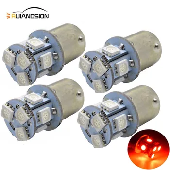 

4pcs 1156 ba15s BAU15S PY21w led 8 SMD 6V 12V 24V 5050 DRL bulb RV Trailer Truck car styling Light parking Auto led Car lamp RED