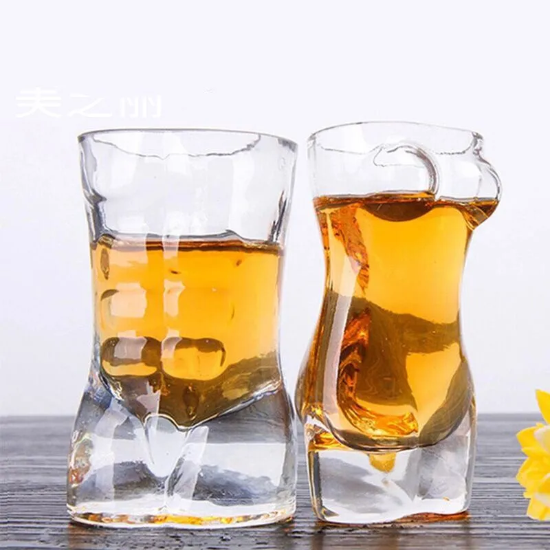 

50ml Creative Art Human Body Men and Women Heat-resistant Glass Cup Whiskey Cocktail Beer Cup KTV Bar Party Drinkware