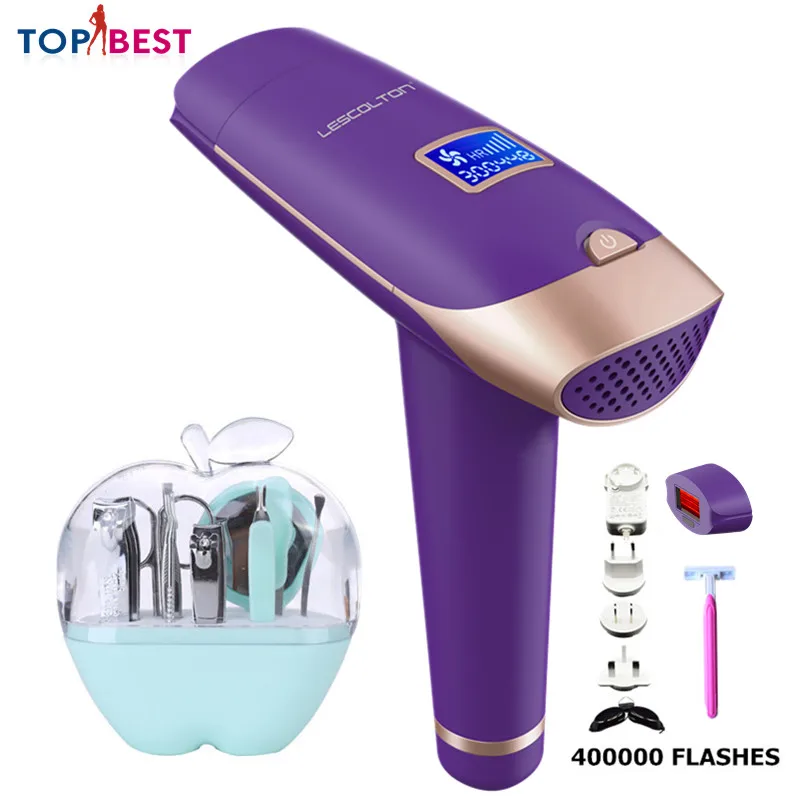 

Lescolton 2in1 IPL depiladora Laser Hair Removal LCD Display Permanent Bikini body Armpit face rechargeable depilador T009i