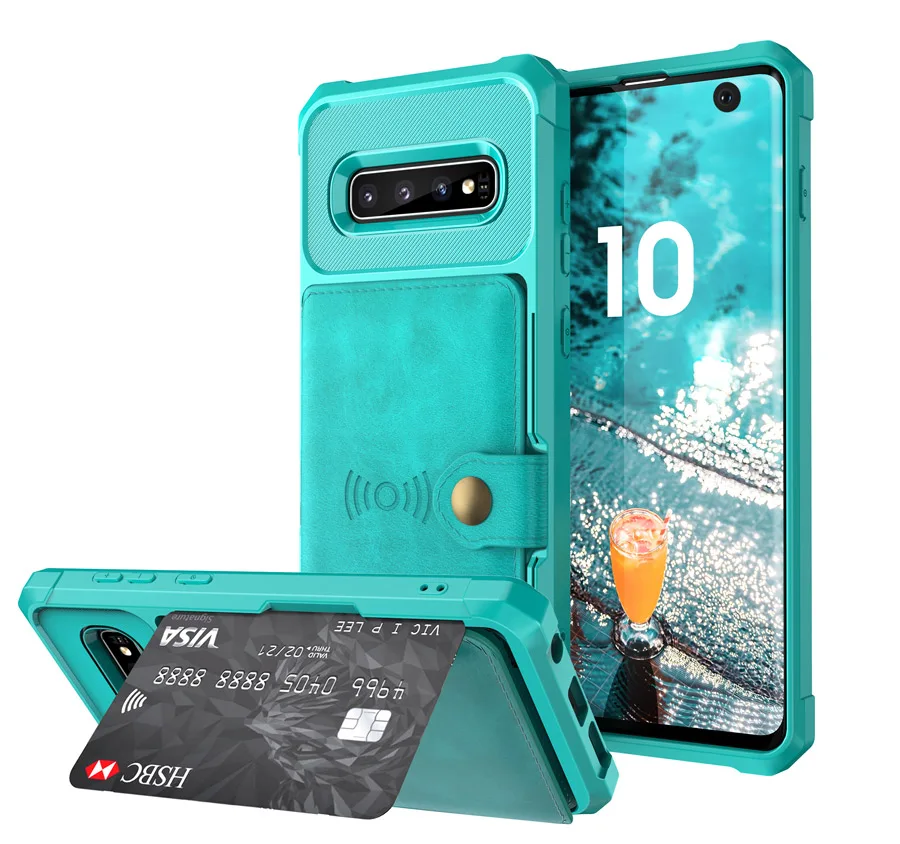 Чехол-Кошелек IQD для Galaxy S10 Plus S10e, роскошный автомобильный Магнитный чехол для samsung Galaxy Note9 S9 Plus, кожаный чехол, защитный чехол на заднюю панель с отделением для карт