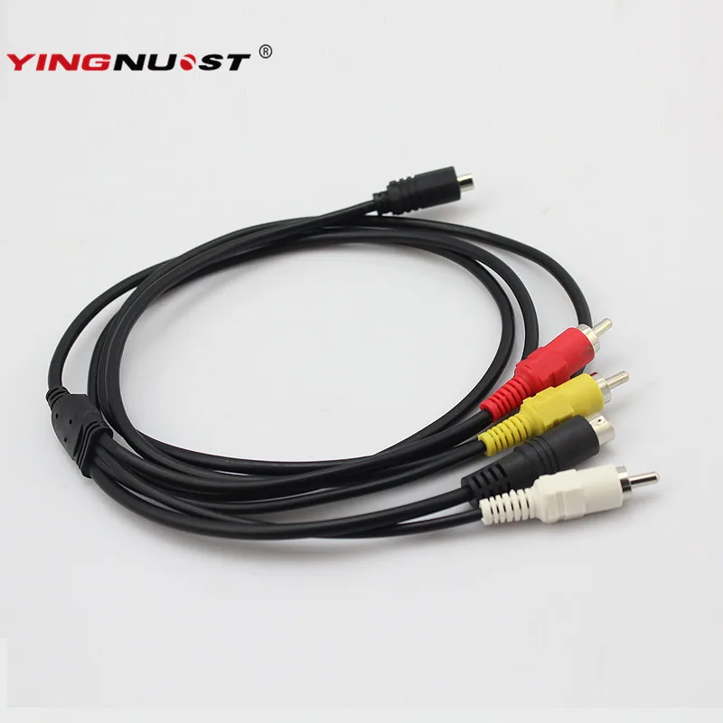 YINGNUOST 1.5M Lead AV Cable 10 Pin DVI DV Connector To 3 RCA S Video