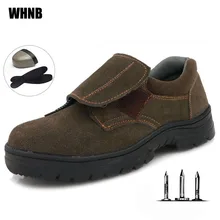 Защитная обувь высокая температура огнестойкий цветок сварщик Рабочая страховая обувь анти-столкновения анти-пирсинг Мужская Рабочая обувь