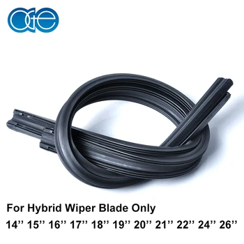 

OGE 2Pair Universal Car For Toyota Wiper Blade Refill Natural Silicone Rubber Windscreen Windshield For Hybrid Wiper Blade Only