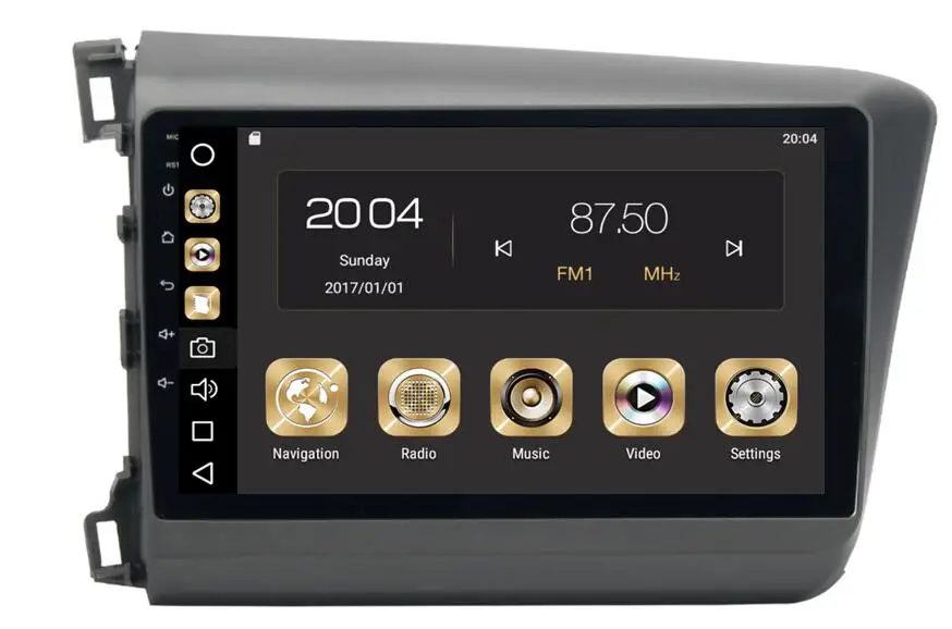 Best IPS 32g 4GRam 9 " Android 9.0 Car Audio for Honda Civic 2012 - 2014  Headunit Stereo Video GPS Navi Multimedia IPS Monitor Radio 2