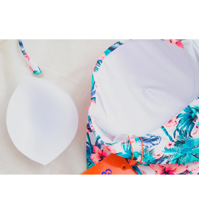 Sexy Floral Print High Waist Swimsuit 2019 Bikini Push Up Swimwear Women Vintage Biquini Bathing Suit Maillot de Bain Femme XXL