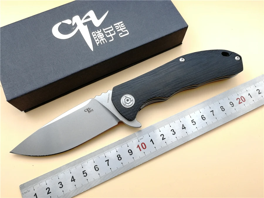 

CH3504 D2 Folding Knife Ball bearing G10 Handle Outdoor camping Knife Utility EDC/tactical/Survival Knife tools