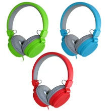 Fashion Cute Headphones Candy Color Foldable Kids Headset with Mic Earphone for Mp3 player Smartphone Girl Children Headsets