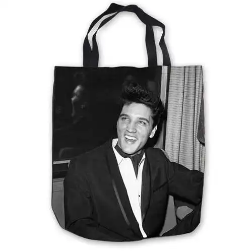 

Custom Canvas elvis_presley_667 (1) Tote Hand Bags Shopping Bag Casual Beach HandBags Foldable 180911-03-20