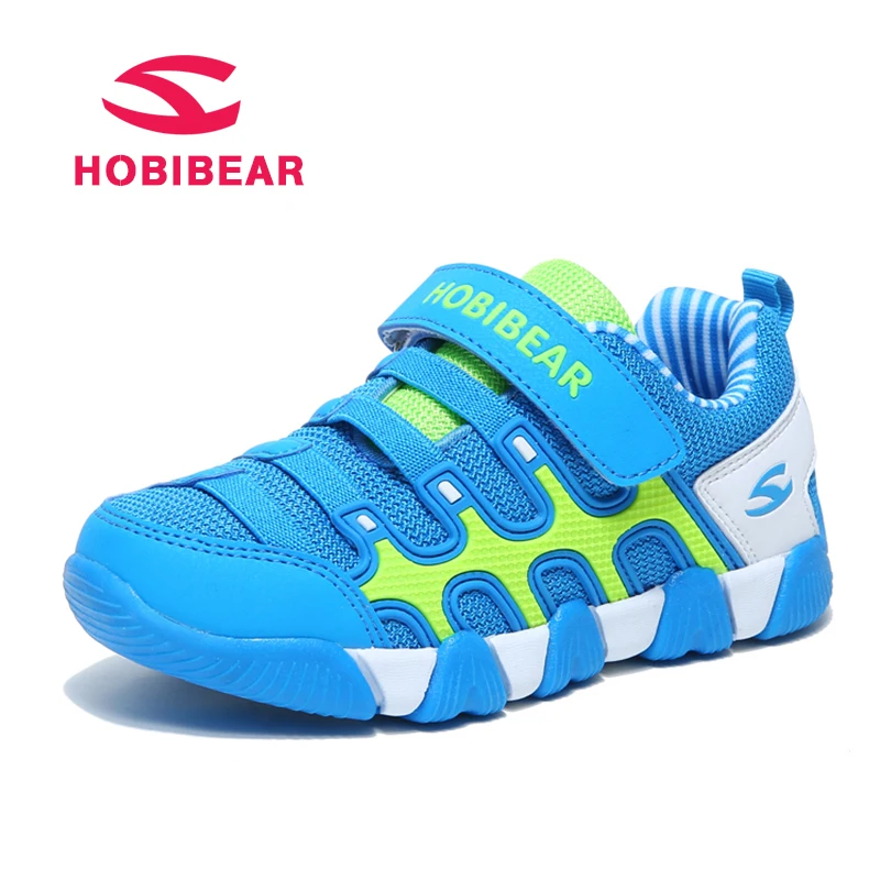 Sport Children Shoes Boys Sneakers For Girls Running Mesh Fabric Leather Breathable Kids Sneaker Hook&ampLoop School | Детская одежда и