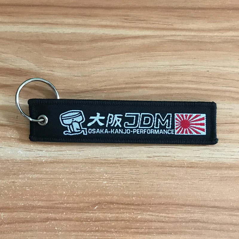 

High quality JDM OSAKA KANJO PERFORMANCE embroidery nylon Weaving Car key ring keychain auto motorcycle accessories