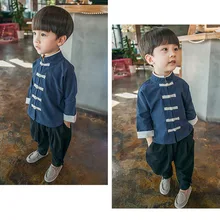 Комплект детской одежды, хлопковый костюм кунг-фу в китайском стиле