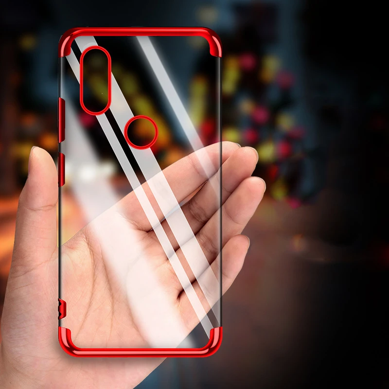 

Plating Silicone Thin Cases for Xiaomi Mi Mix 2S 2 3 Max 2 3 Redmi Note 7 Pro 7 Case Transparent Clear Soft Cover Funda Cases