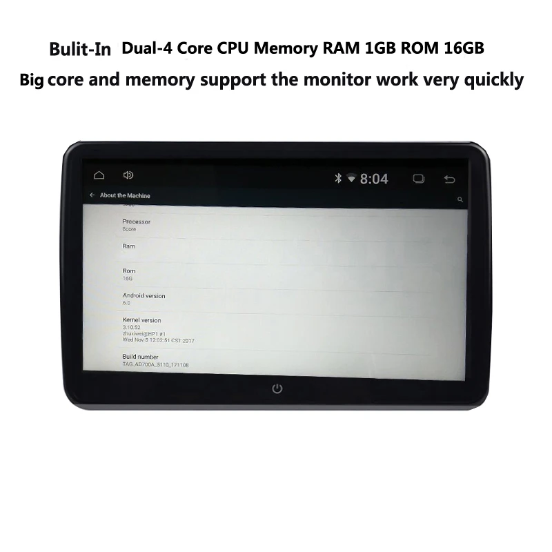 XST 10,6 дюймов Автомобильный подголовник монитор Android 6,0 1920*1080 HD 1080P видео ips сенсорный экран 3g wifi USB/SD/HDMI/IR/FM/Bluetooth