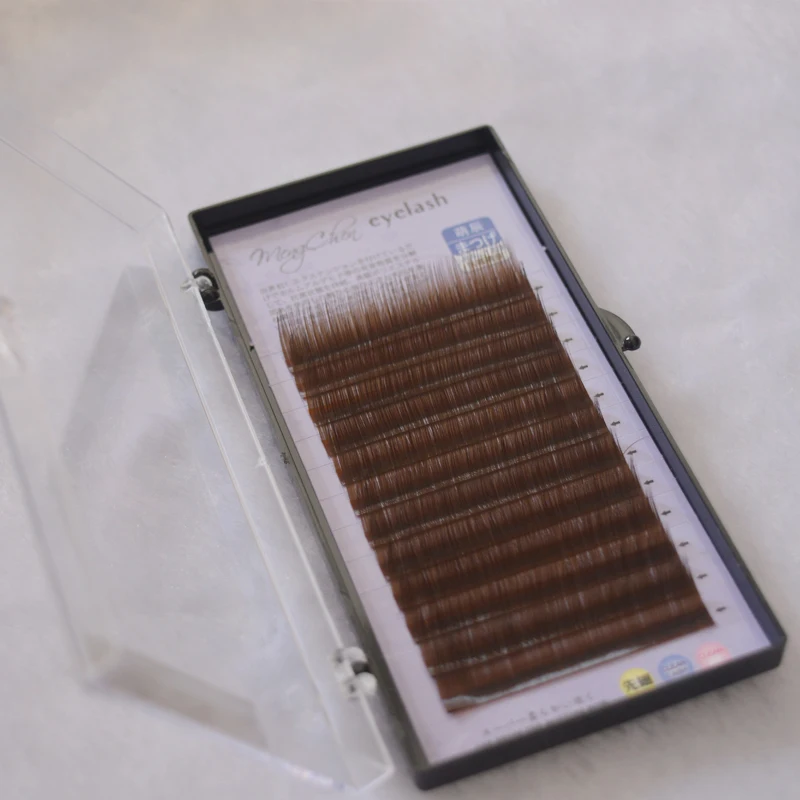 QSTY 0 07 B C False Eyelashes Individual Eyelash Extension Color Fake Eye Lashes Mink Eyelash 5