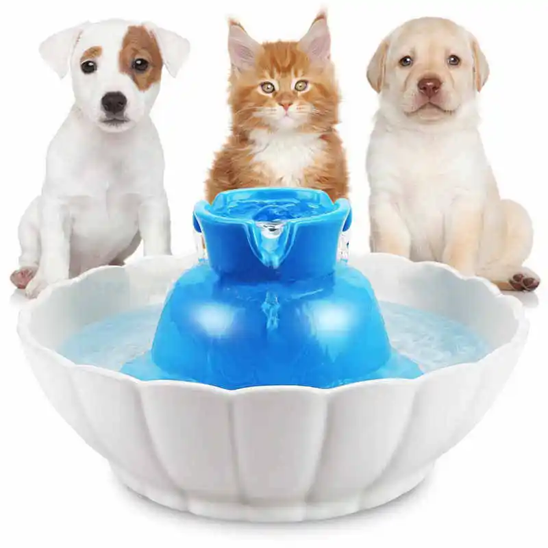 Ortilerri High Quality 2.1L Automatic Electric Pet Water Fountain Dog