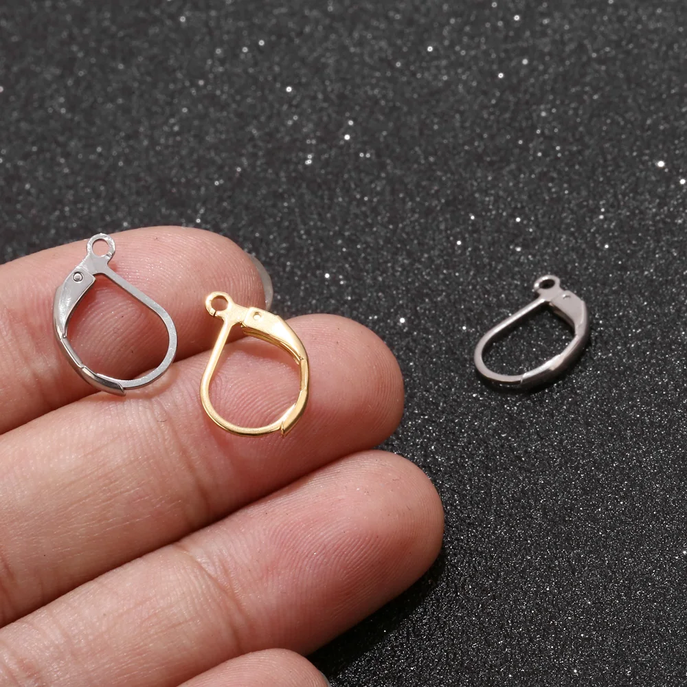 20 золотых и серебряных сережек-колец из нержавеющей стали для самостоятельного изготовления женских сережек