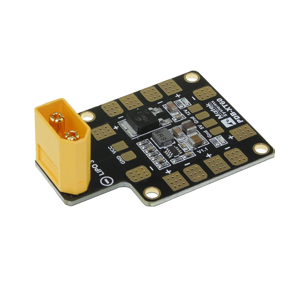 

MATEK Mini Power Hub PDB XT60 Power Distribution Board PDB-XT60 with BEC 5V/12V for Airplane Multirotor FPV Racing Drone