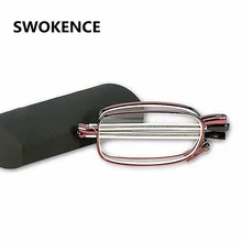 SWOKENCE Для женщин Антивозрастная складные очки для чтения Женский Бренд тонкие линзы пресбиопические Очки Складной дальнозоркость Reader G389